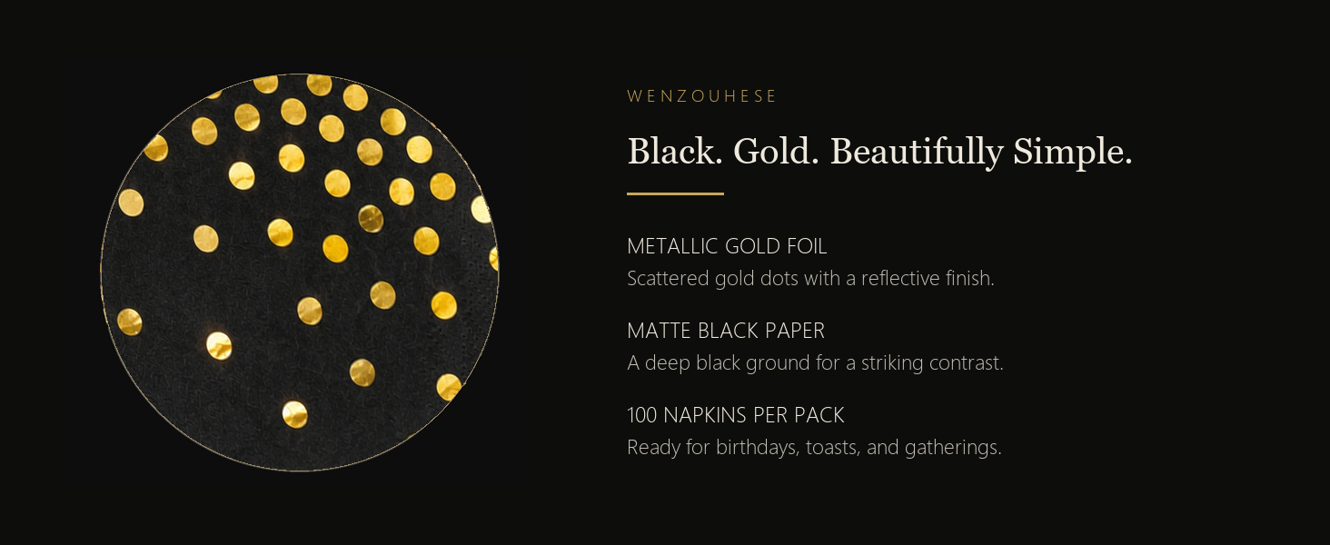 Black & Gold design details